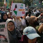 Ribuan Warga Ikut Aksi Bela Palestina di Patung Kuda Jakarta